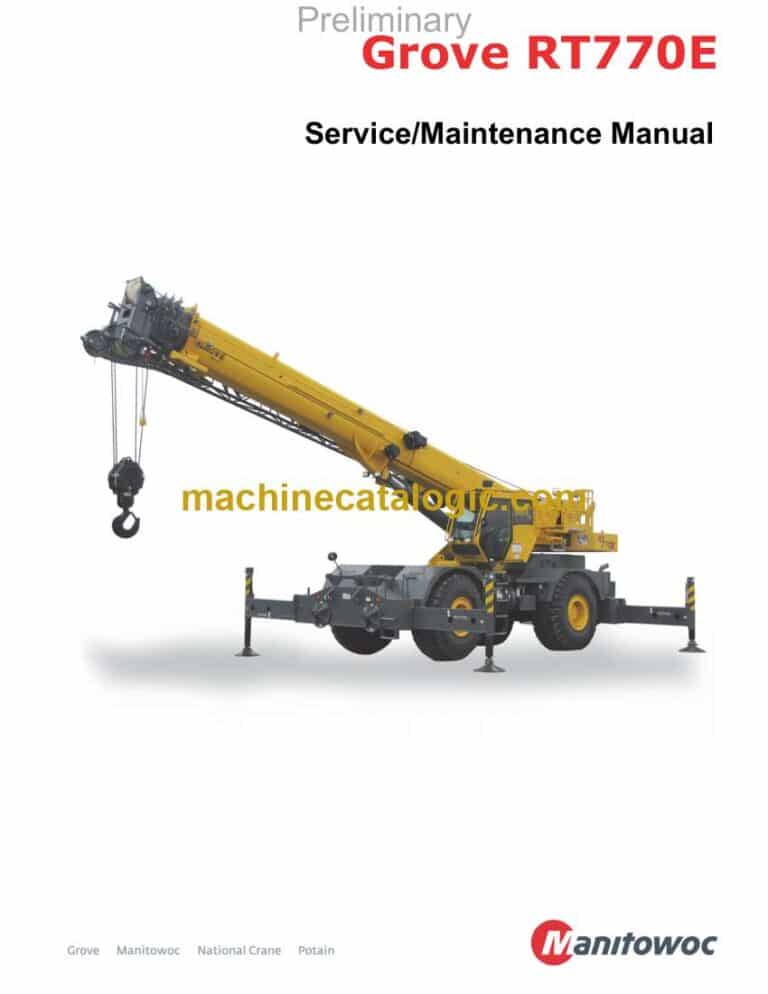 Grove RT770E Crane Service and Maintenance Manual