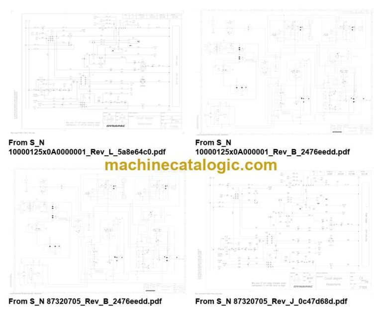 Dynapac CA5500PD Compaction Full Schematics Diagrams (Electrical and Hydraulic)
