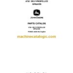 John Deere 4730 Self Propelled Sprayer Parts Catalog (PC9820)