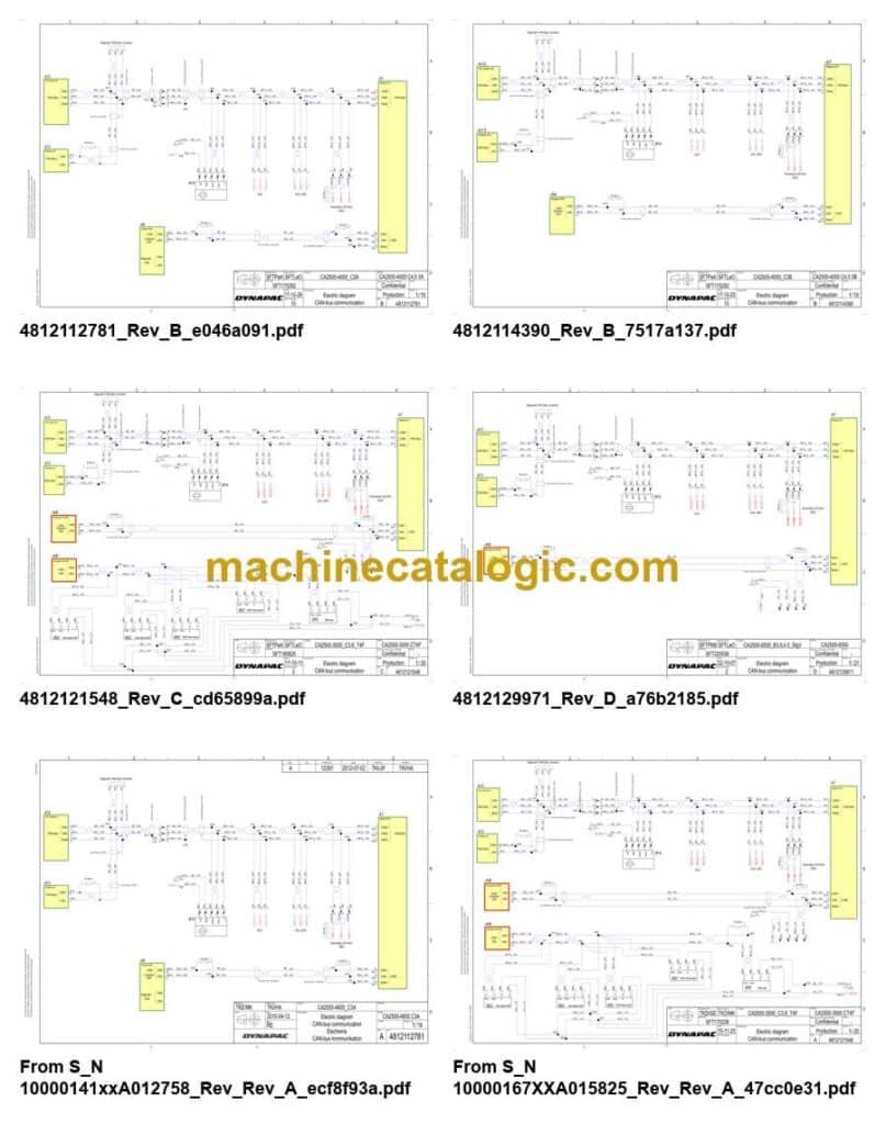 Dynapac CA602DCO Compaction Electrical Schematics Diagrams