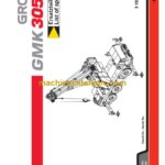 Grove GMK3055 Crane Parts Catalog