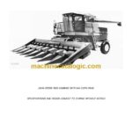 John Deere 8820 Combine with 844 Corn Head Parts Catalog (PC1668)