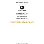 John Deere 7660 Cotton Picker Parts Catalog (PC10502)