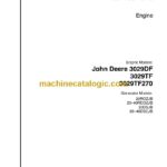 John Deere 3029DF, 3029TF, 3029TF270 Engine Service Manual (TP-6141)