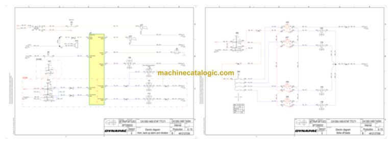 Dynapac CA510PD Compaction Full Schematics Diagrams (Electrical and Hydraulic)