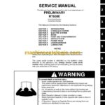 Grove RT600E Preliminary Crane Service Manual