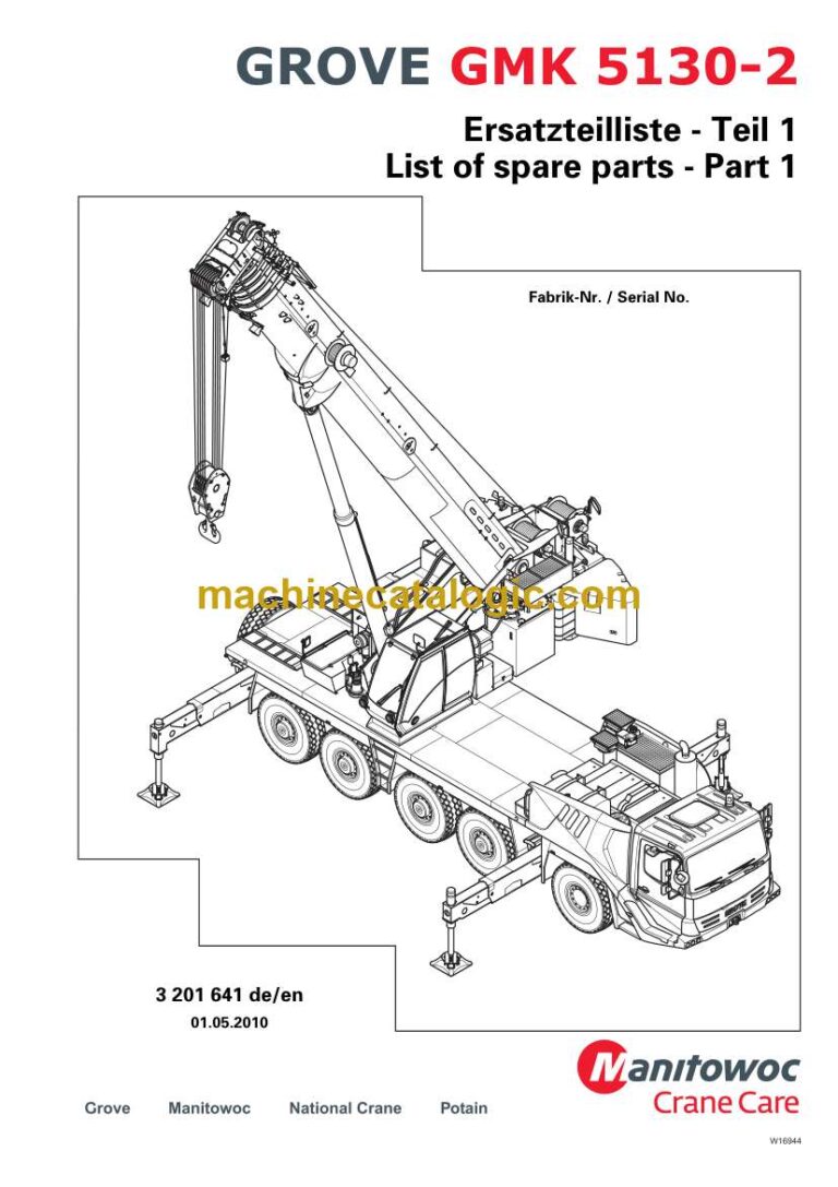 Grove GMK5130-2 Crane Parts Catalog