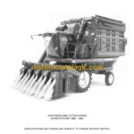 John Deere 9960 Cotton Picker Parts Catalog (PC2260)