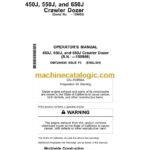 John Deere 450J, 550J, 650J Crawler Dozer Operators Manual (OMT204685)