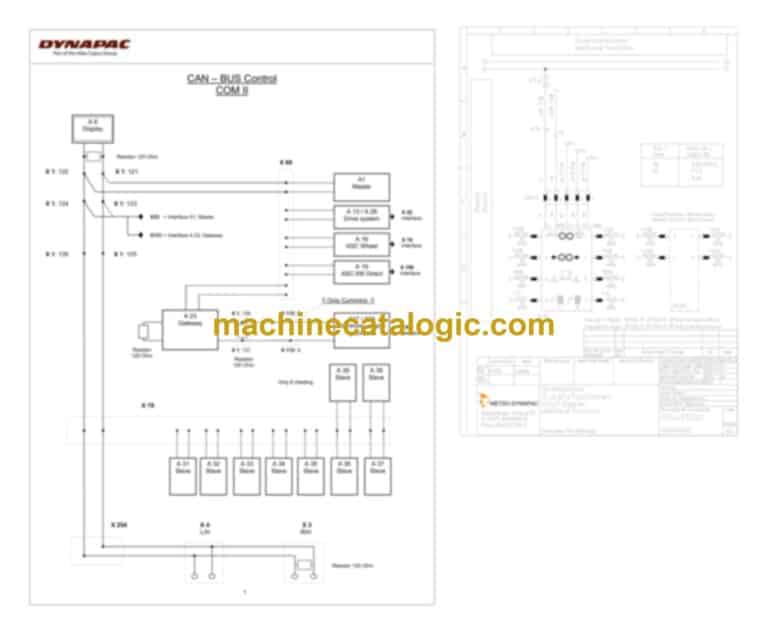Dynapac DF40C Paving Full Schematics Diagrams (Electrical and Hydraulic)