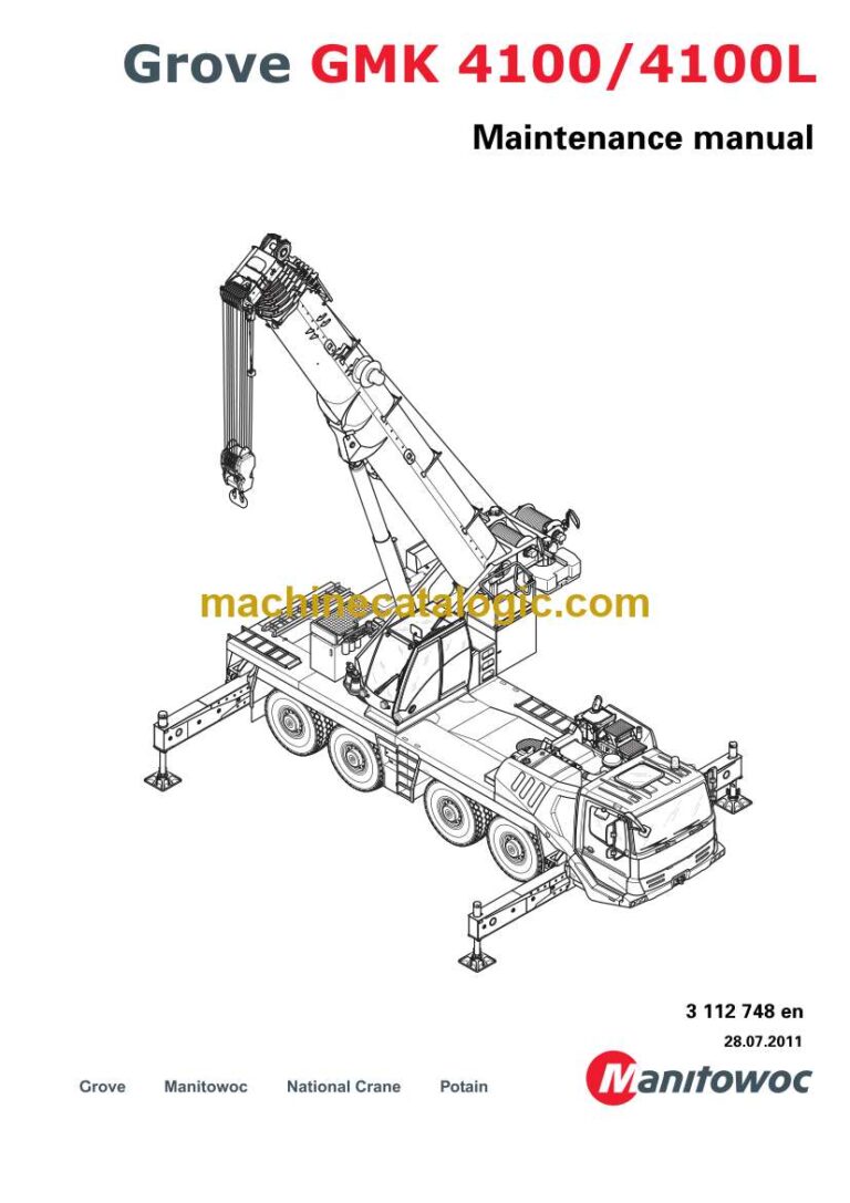 Grove GMK4100, GMK4100L Crane Maintenance Manual