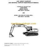 John Deere Excavator 230LCR Hydraulic Excavator Maintenance Repair Parts Lists Technical Manual (TM 5-3805-280-24-1)