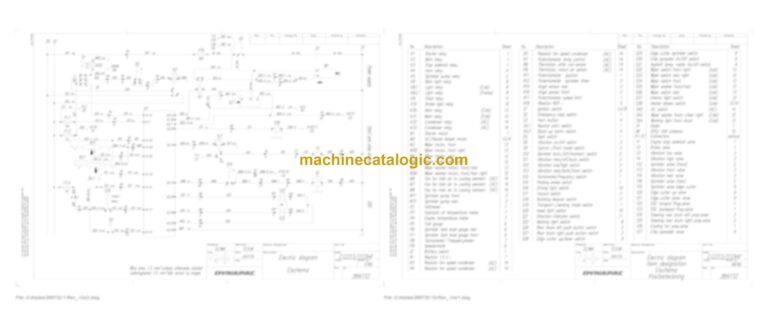 Dynapac CG333HF Compaction Full Schematics Diagrams (Electrical and Hydraulic)