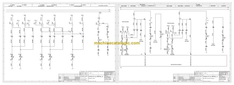 Dynapac F1000W (T4i) Paving Full Schematics Diagrams (Electrical and Hydraulic)
