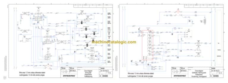 Dynapac CA144D Compaction Full Schematics Diagrams (Electrical and Hydraulic)