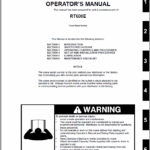 Grove RT600E Crane Operators Manual