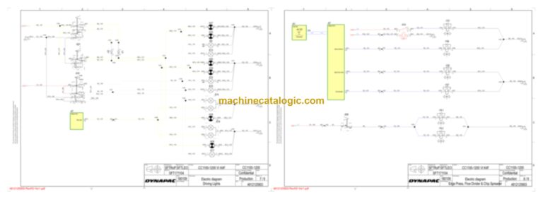 Dynapac CC1100 Plus Compaction Full Schematics Diagrams (Electrical and Hydraulic)