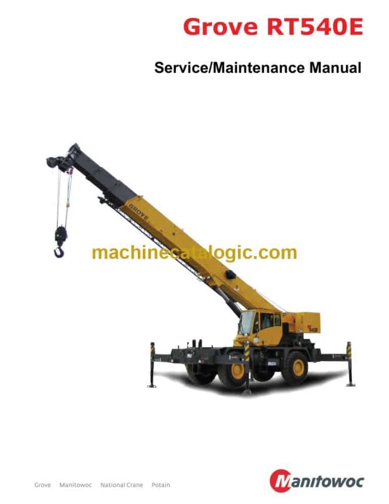 Grove RT540E Crane Service and Maintenance Manual