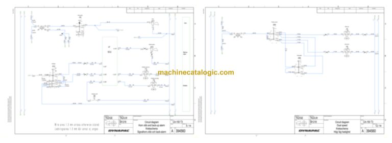 Dynapac CA150 Compaction Full Schematics Diagrams (Electrical and Hydraulic)