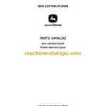 John Deere 9976 Cotton Picker Parts Catalog (PC2446)