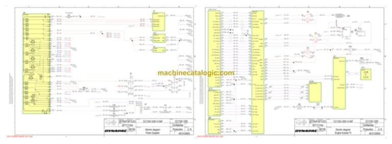Dynapac CC1100C VI Compaction Full Schematics Diagrams (Electrical and Hydraulic)