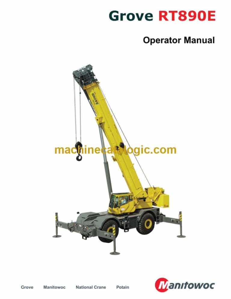 Grove RT890E Crane Operator Manual