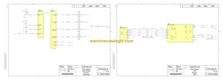 Dynapac CA702PD Compaction Full Schematics Diagrams (Electrical and Hydraulic)