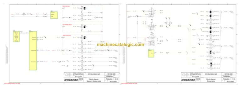 Dynapac CC1200 Plus Compaction Full Schematics Diagrams (Electrical and Hydraulic)