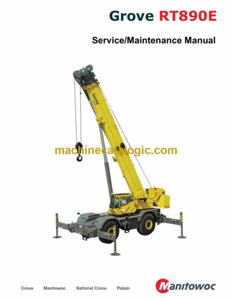 Grove RT890E Crane Service and Maintenance Manual