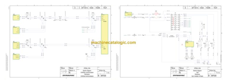 Dynapac CP2100 Compaction Full Schematics Diagrams (Electrical and Hydraulic)