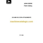 John Deere 335, 435 Corn Attachments Parts Catalog (PC 1056)