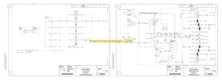 Dynapac CP2100W Compaction Full Schematics Diagrams (Electrical and Hydraulic)