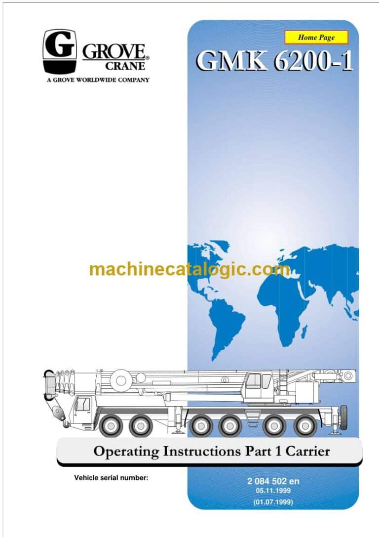 Grove GMK6200-1 Crane Operating Instructions (2084502)