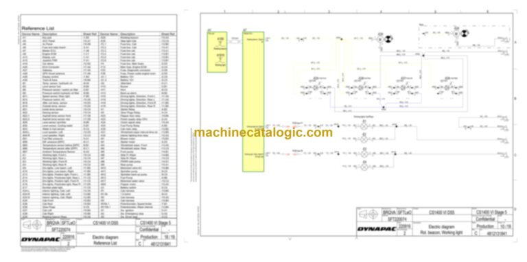 Dynapac CS142N Compaction Full Schematics Diagrams (Electrical and Hydraulic)