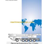 Grove GMK5180 Crane Operating Instructions