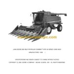 John Deere 9550 and 9550SH Self Propelled Combine Parts Catalog (PC2801)