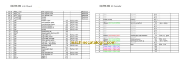 Dynapac CC422V Compaction Full Schematics Diagrams (Electrical and Hydraulic)