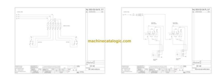 Dynapac CS1400 VI Compaction Full Schematics Diagrams (Electrical and Hydraulic)