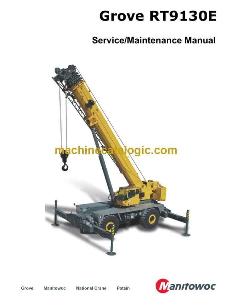 Grove RT9130E Crane Service and Maintenance Manual