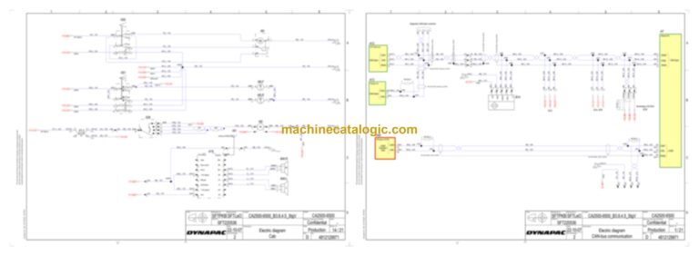Dynapac CA2500D (3.3) Compaction Full Schematics Diagrams (Electrical and Hydraulic)