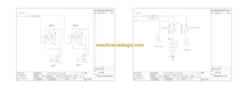 Dynapac CS1400N (T3) Compaction Full Schematics Diagrams (Electrical and Hydraulic)