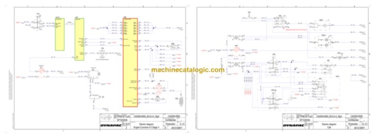 Dynapac CA2500D Compaction Full Schematics Diagrams (Electrical and Hydraulic)