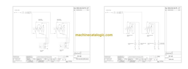 Dynapac CS1400N Compaction Full Schematics Diagrams (Electrical and Hydraulic)
