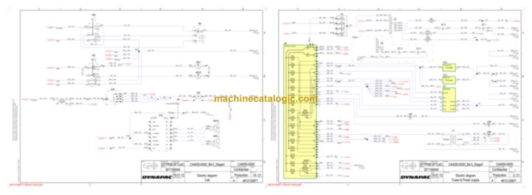 Dynapac CA6000DCO Compaction Full Schematics Diagrams (Electrical and Hydraulic)