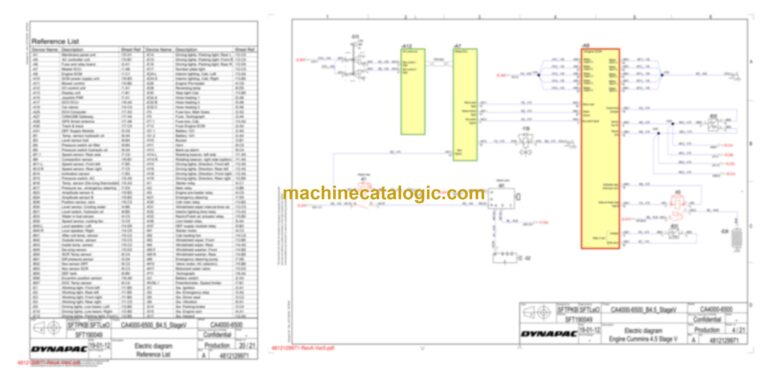 Dynapac CA2500D HC Compaction Full Schematics Diagrams (Electrical and Hydraulic)