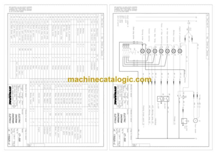 Dynapac CT300 Compaction Full Schematics Diagrams (Electrical and Hydraulic)