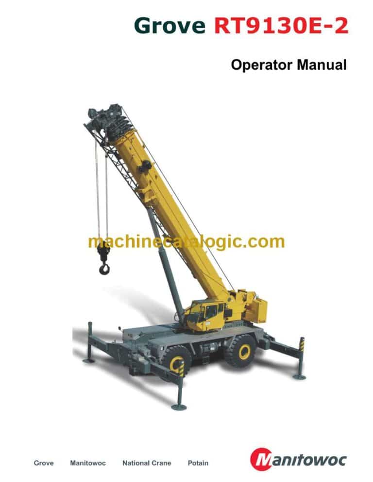 Grove RT9130E-2 Crane Operator Manual