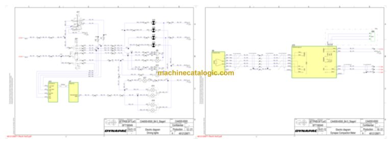 Dynapac CA2500PD Compaction Full Schematics Diagrams (Electrical and Hydraulic)