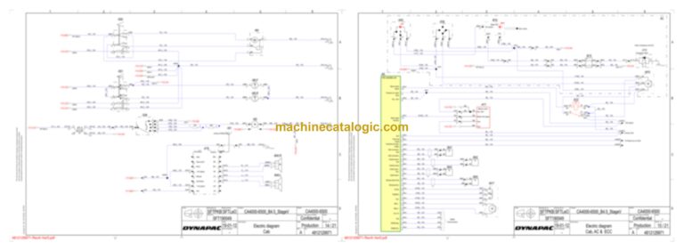 Dynapac CA2500PD HC Compaction Full Schematics Diagrams (Electrical and Hydraulic)