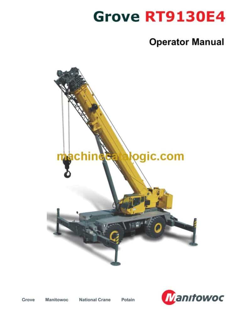 Grove RT9130-E4 Crane Operator Manual